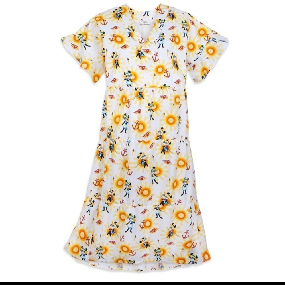 Disney Cruise High/Low Dress MIinnie Print Size M
